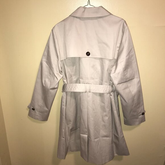 Women's Barbour Short Greta Showerproof Trench Coat Jacket-Size 14 - Picture 5 of 16